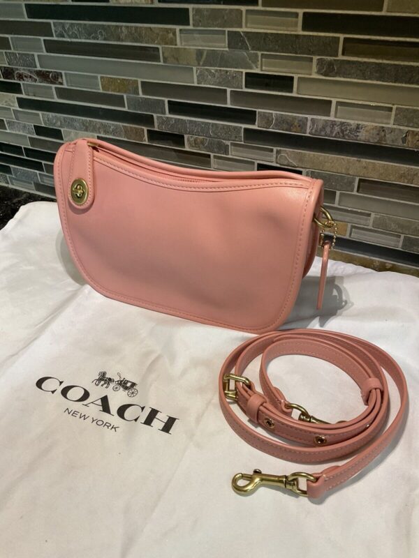Coach 1941 Swinger Candy Pink Brass C5430 Leather Shoulder Bag The Originals