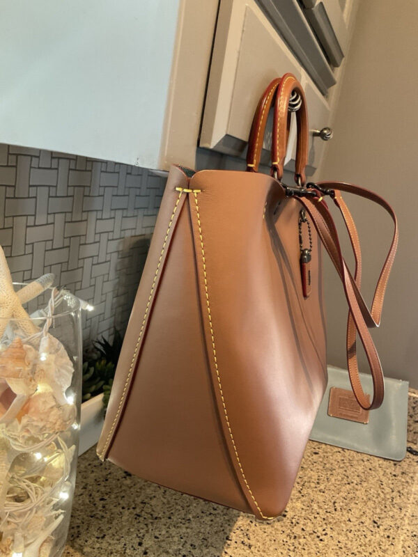 COACH 1941 Rogue Tote Glovetanned Leather Saddle 59136 - Image 4