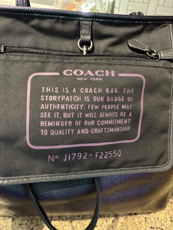 Coach Hologram Oil Slick Iridescent Mermaid Open City Tote 22550 - Image 14