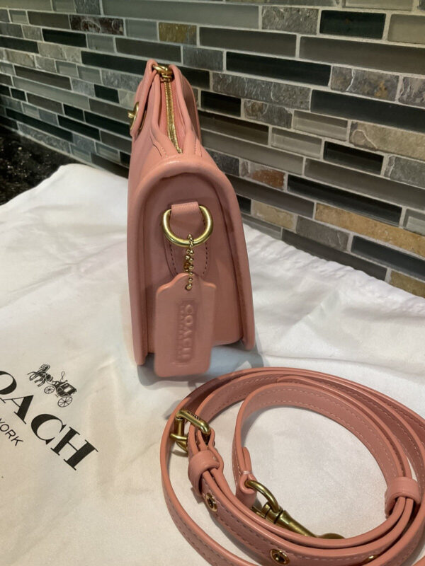 Coach 1941 Swinger Candy Pink Brass C5430 Leather Shoulder Bag The Originals - Image 3