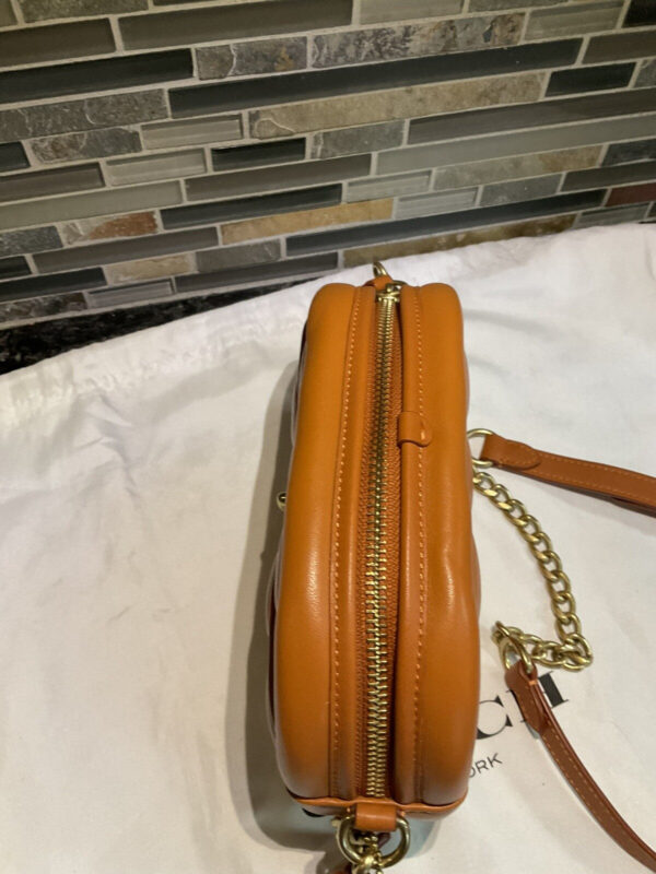 COACH Quilting Napa Leather Camera Shoulder Crossbody Bag C4814 Canyon SAMPLE - Image 5
