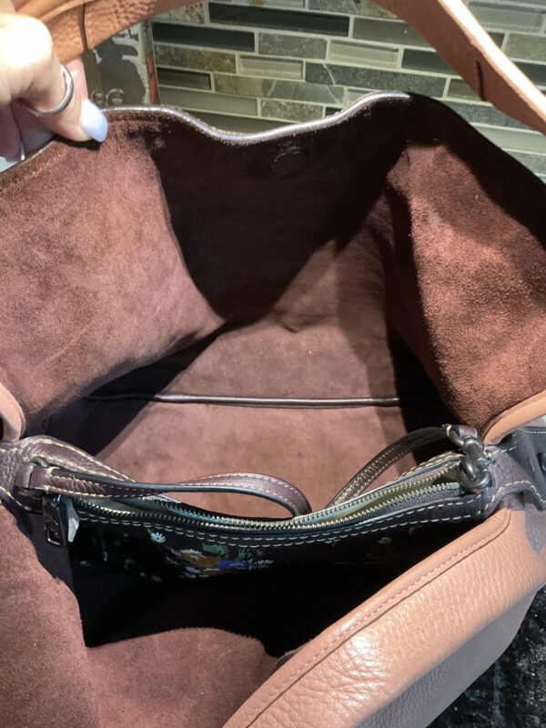 COACH 1941 BANDIT HOBO 39 Glovetanned Pebble Leather Handbag MELON 87363 - Image 9