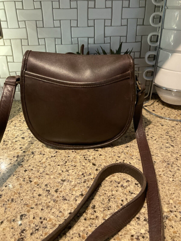 COACH Vintage Watson Bag Leather Crossbody Handbag 9981 Mahogany Brown - Image 2