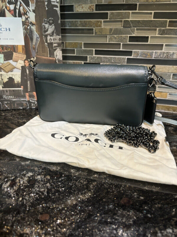 COACH 1941 DINKY CROSSBODY CLUTCH Glovetanned Leather Green 37296 - Image 2