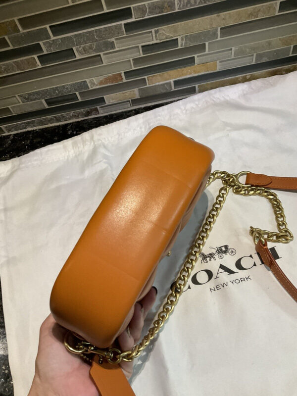 COACH Quilting Napa Leather Camera Shoulder Crossbody Bag C4814 Canyon SAMPLE - Image 6