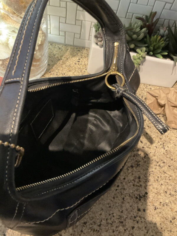 COACH Vintage Ergo Glovetanned Leather Shoulder Bag 10740 Black - Image 8