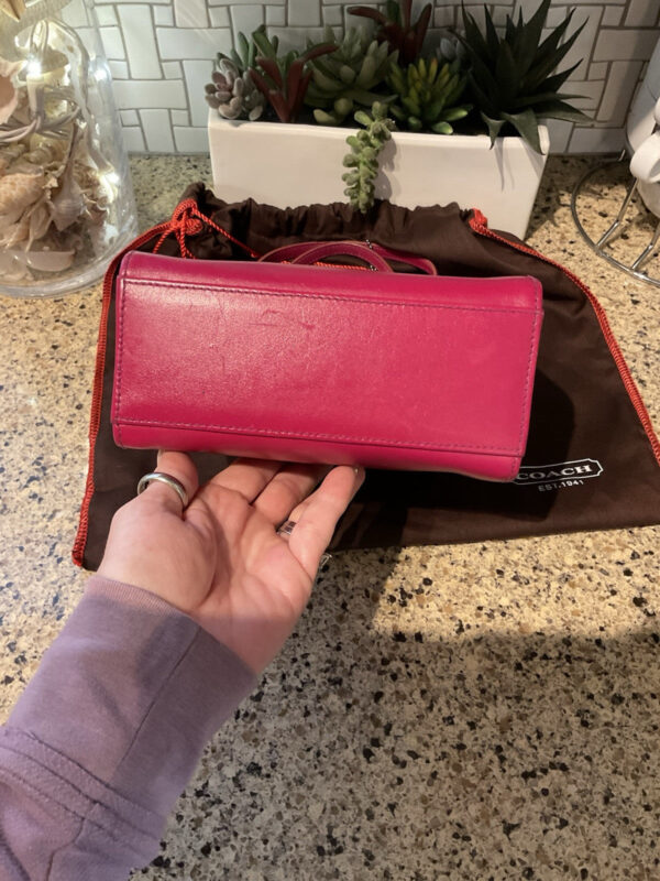 Coach Vintage Cashin Carry Tote Leather 6152 Italy Barbie Pink - Image 6