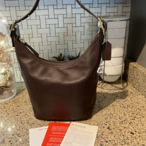 Coach Vintage Legacy West  Hobo  Glovetanned Leather Mahogany Brown 9823