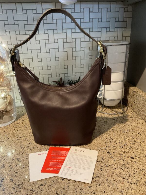 Coach Vintage Legacy West  Hobo  Glovetanned Leather Mahogany Brown 9823
