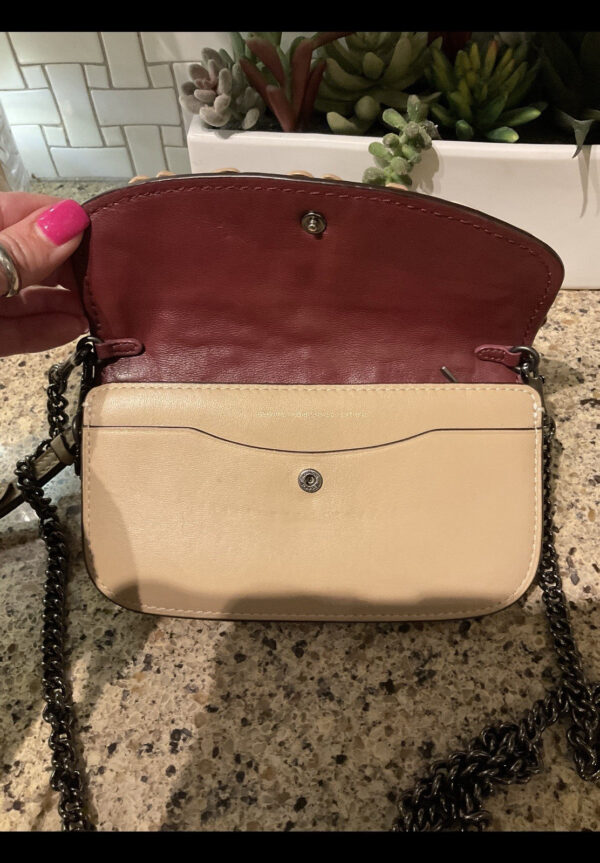 Coach 1941 Tea Rose Beechwood Clutch Glovetanned Leather 58181 - Image 9