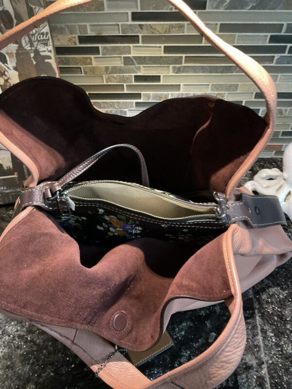 COACH 1941 BANDIT HOBO 39 Glovetanned Pebble Leather Handbag MELON 87363 - Image 8