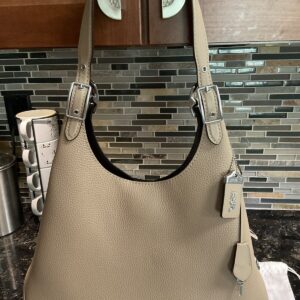COACH 1941 CASS HOBO Glovetanned Leather Black 89004 Taupe