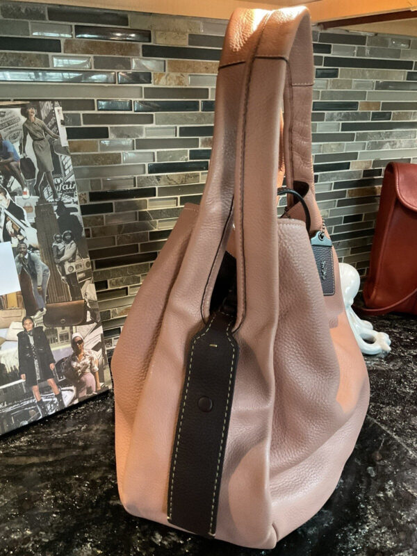 COACH 1941 BANDIT HOBO 39 Glovetanned Pebble Leather Handbag MELON 87363 - Image 3