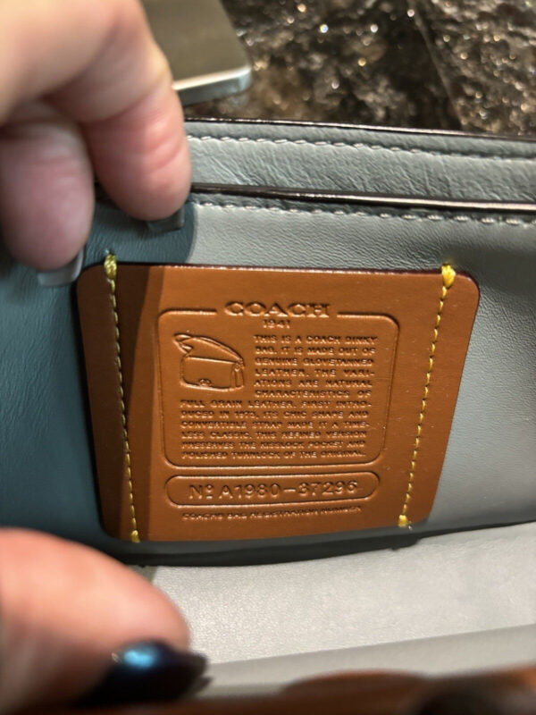 COACH 1941 DINKY CROSSBODY CLUTCH Glovetanned Leather Green 37296 - Image 12