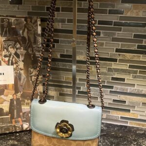Coach Parker 18 With Tea Rose Signature Canvas/Leather Multi/Brass 29417