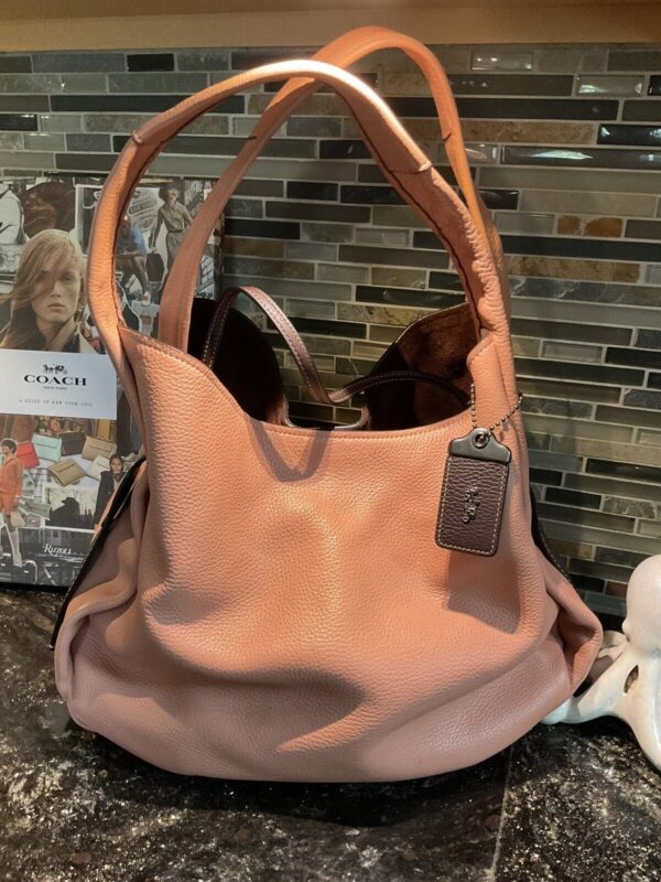 COACH 1941 BANDIT HOBO 39 Glovetanned Pebble Leather Handbag MELON 87363