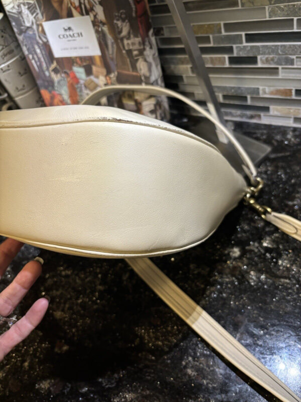 Coach C6340 Tabby Hobo Shoulder Handbag  Leather Chalk Ivory - Image 7