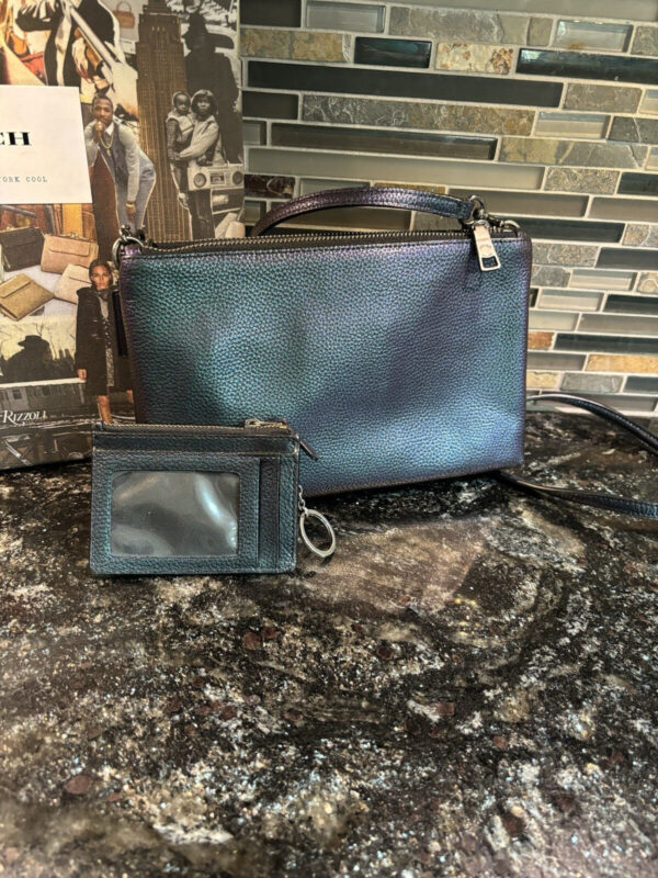 Coach Lyla Crossbody NASA Hologram Iridescent Mermaid Oil Slick Leather 22555 - Image 2