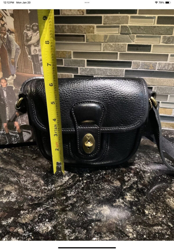 Vintage Coach Sheridan Durham Mini & Card Case Black Leather 4211 4304 - Image 10